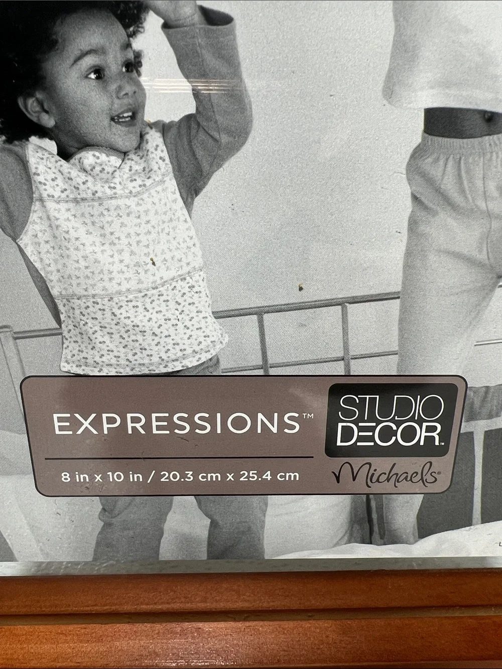 Expressions Studio Decor Wooden Photo Frame -Glass front and back NEW